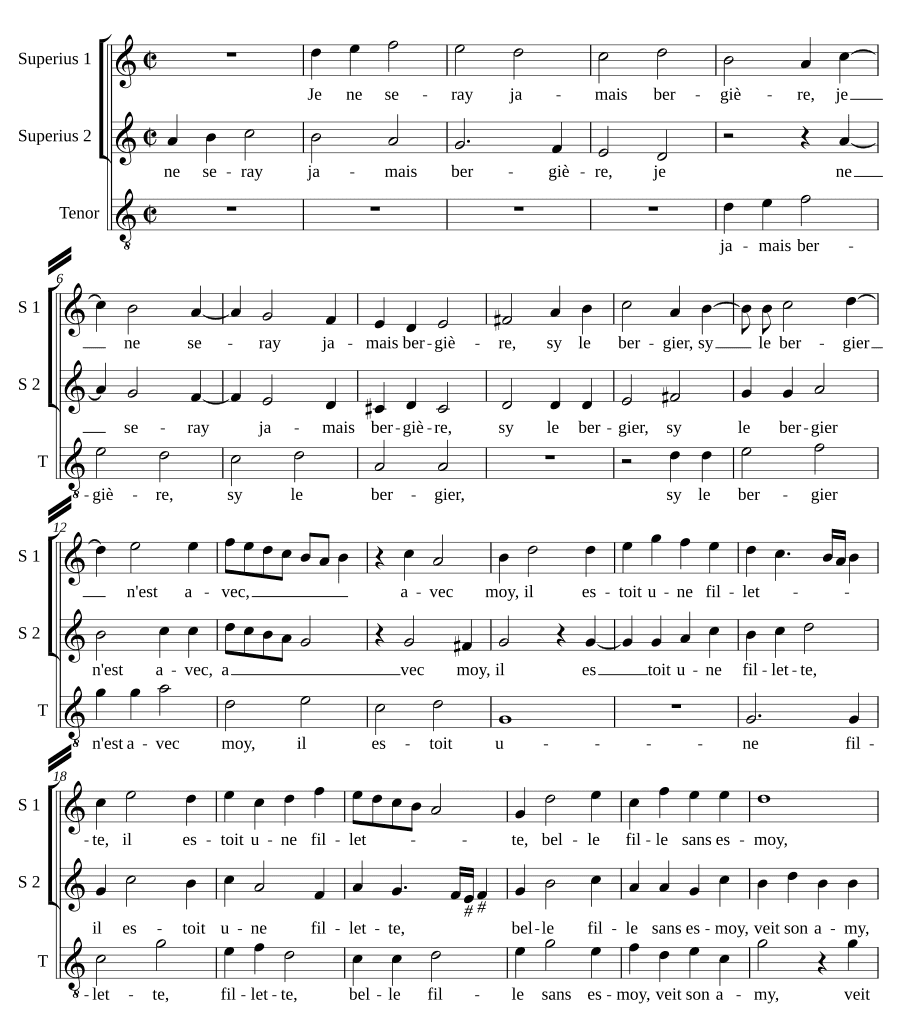 Я никогда не буду пастушкой (Je ne serai jamais bergière)