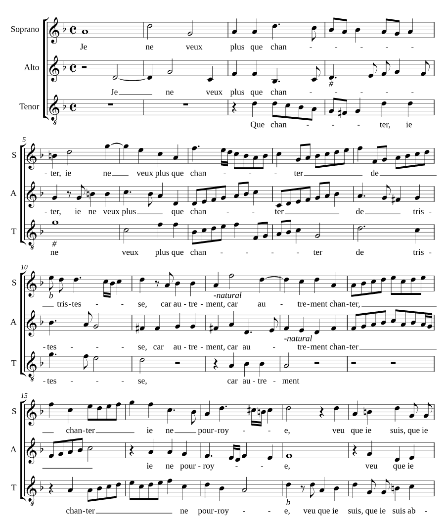 Я больше не хочу, кроме как петь (Je ne veux plus que chanter)