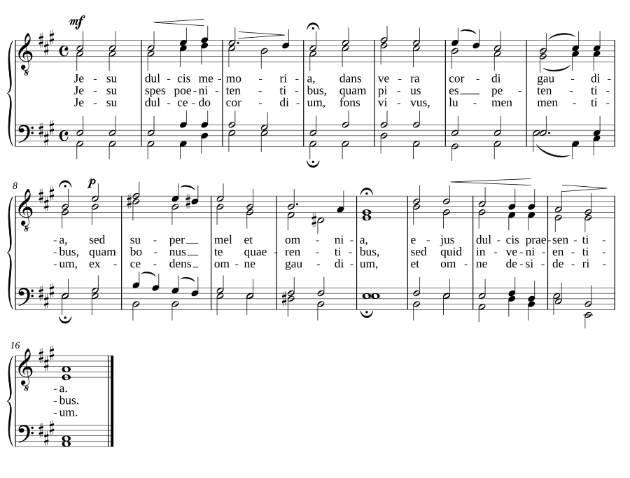 Иисус сладостный (Jesu dulcis)