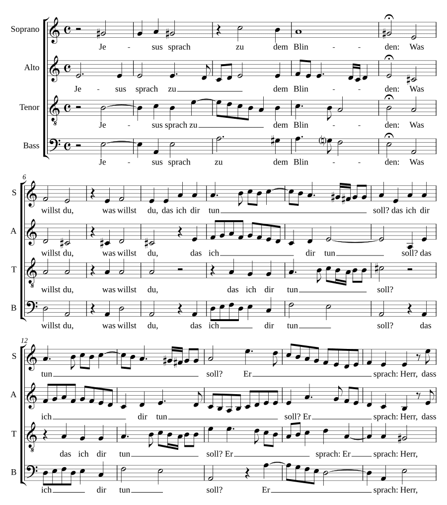 Иисус сказал слепому (Jesus sprach zu dem Blinden)