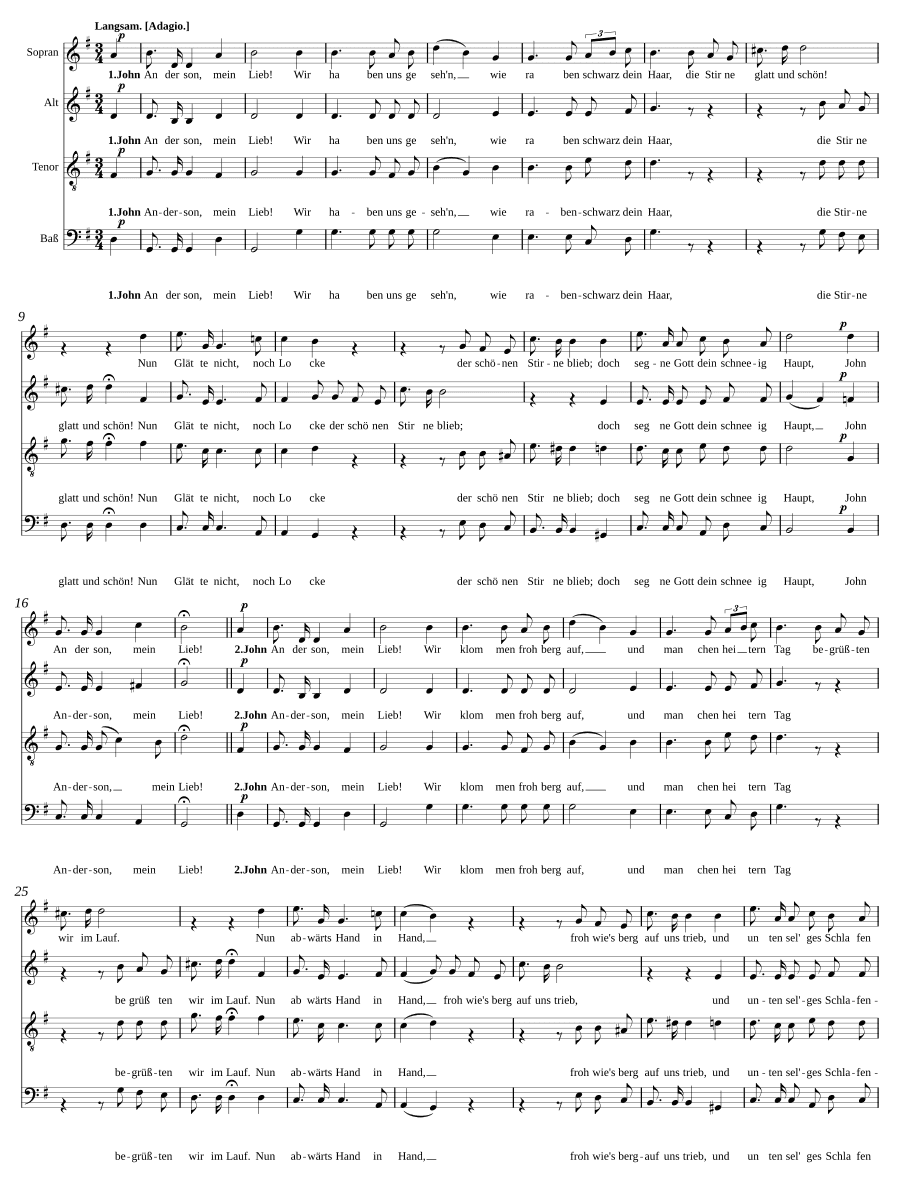 Джон Андерсон, соч. 67 № 5 (John Anderson, Op. 67, No. 5)