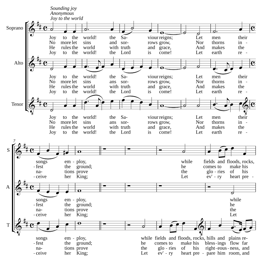 Радость миру (Joy to the world)
