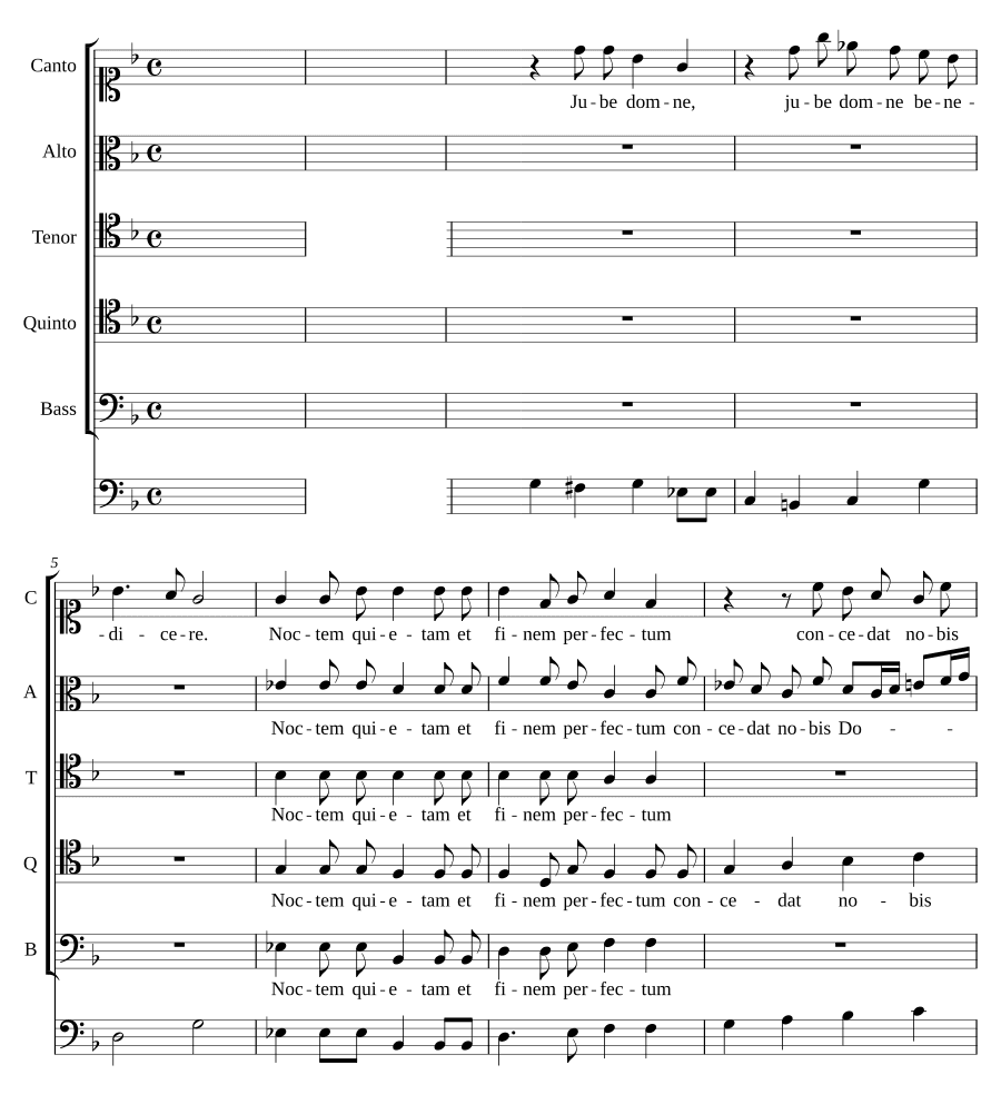 Jube domne - Fratres (Jube domne - Fratres). Джованни Легренци. Вокал