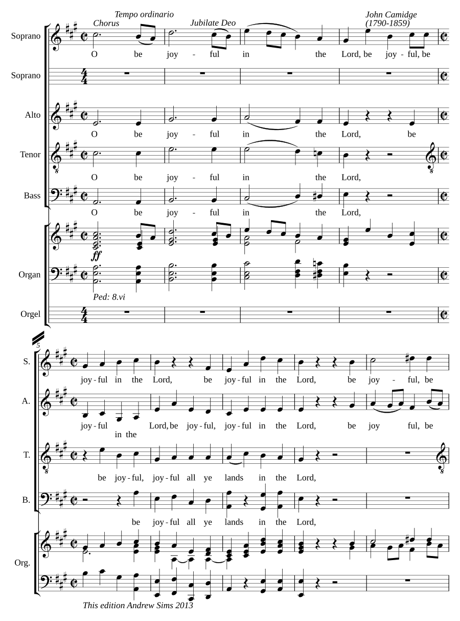Jubilate Deo