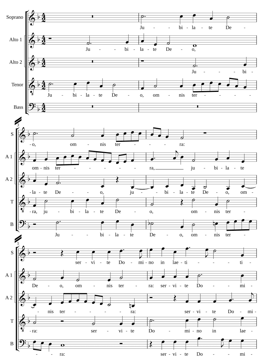 Воскликните Богу, вся земля (Jubilate Deo omnis terra)