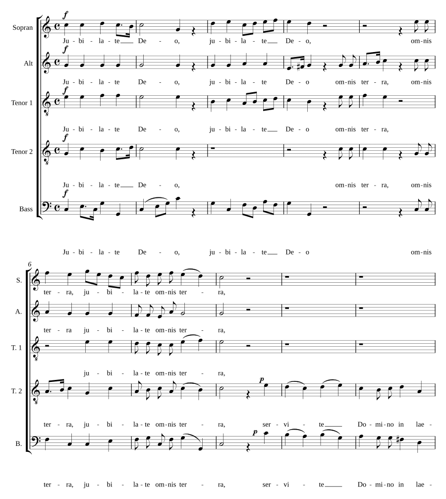 Воскликните Господу, вся земля (Jubilate Deo omnis terra)