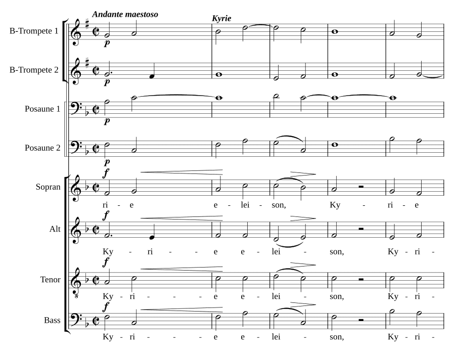 Короткая торжественная месса фа мажор (Kurz Festmesse in F)
