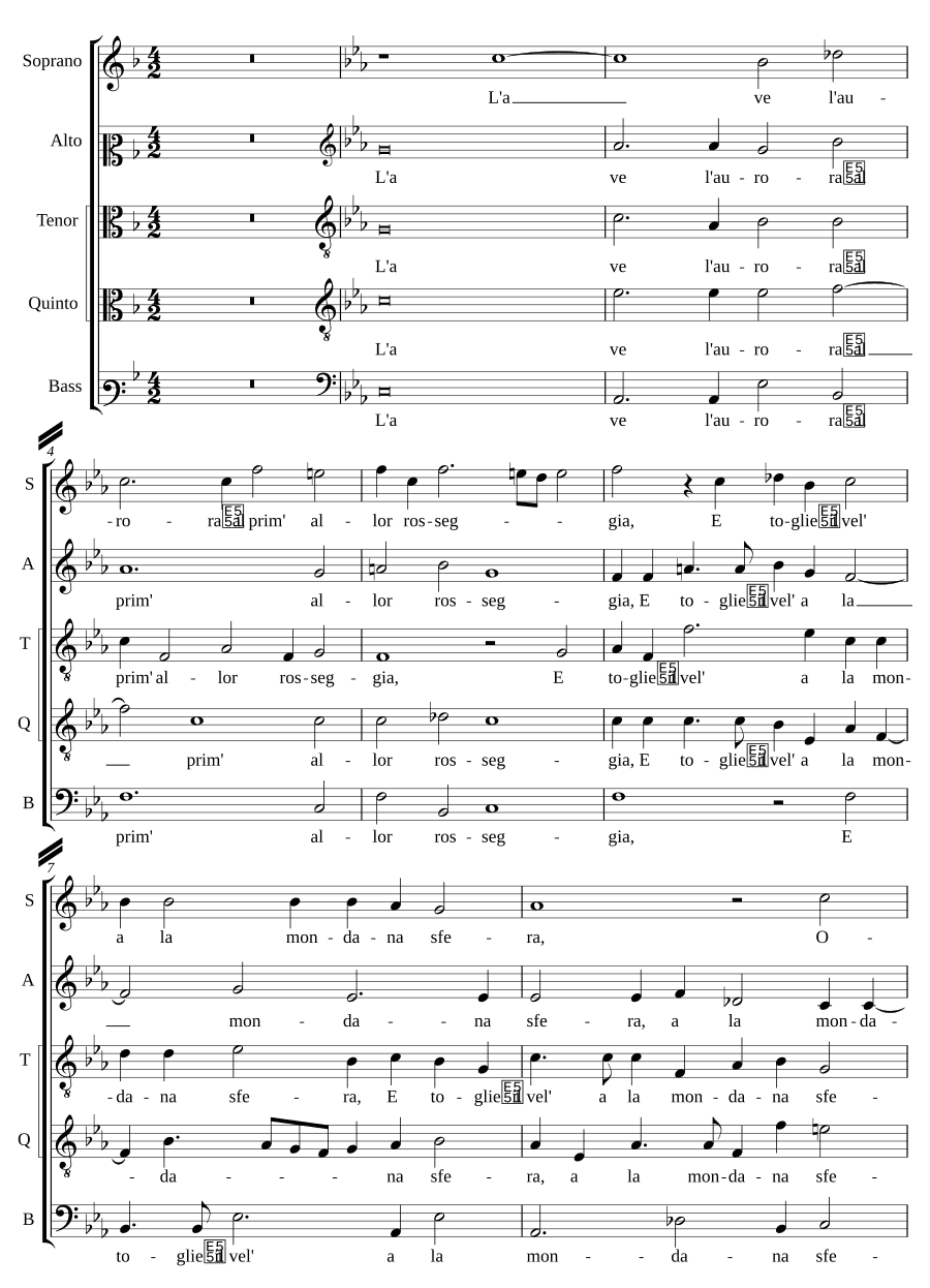 Рассвет (L'a ve l'aurora)