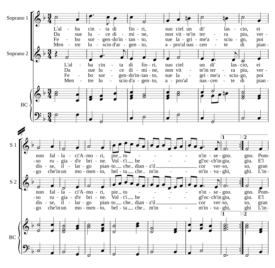 Рассвет в венке (L'alba cinta)