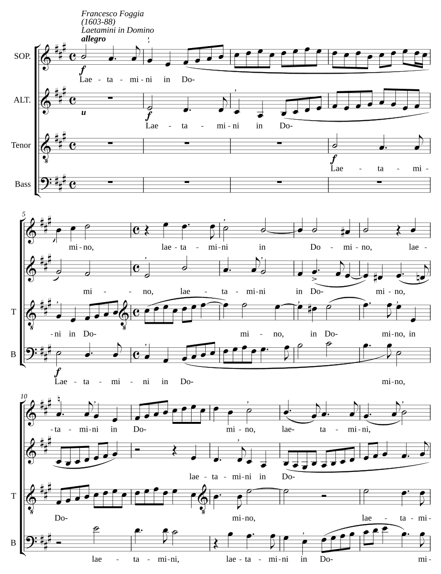 Радуйтесь в Господе (Laetamini in Domino)