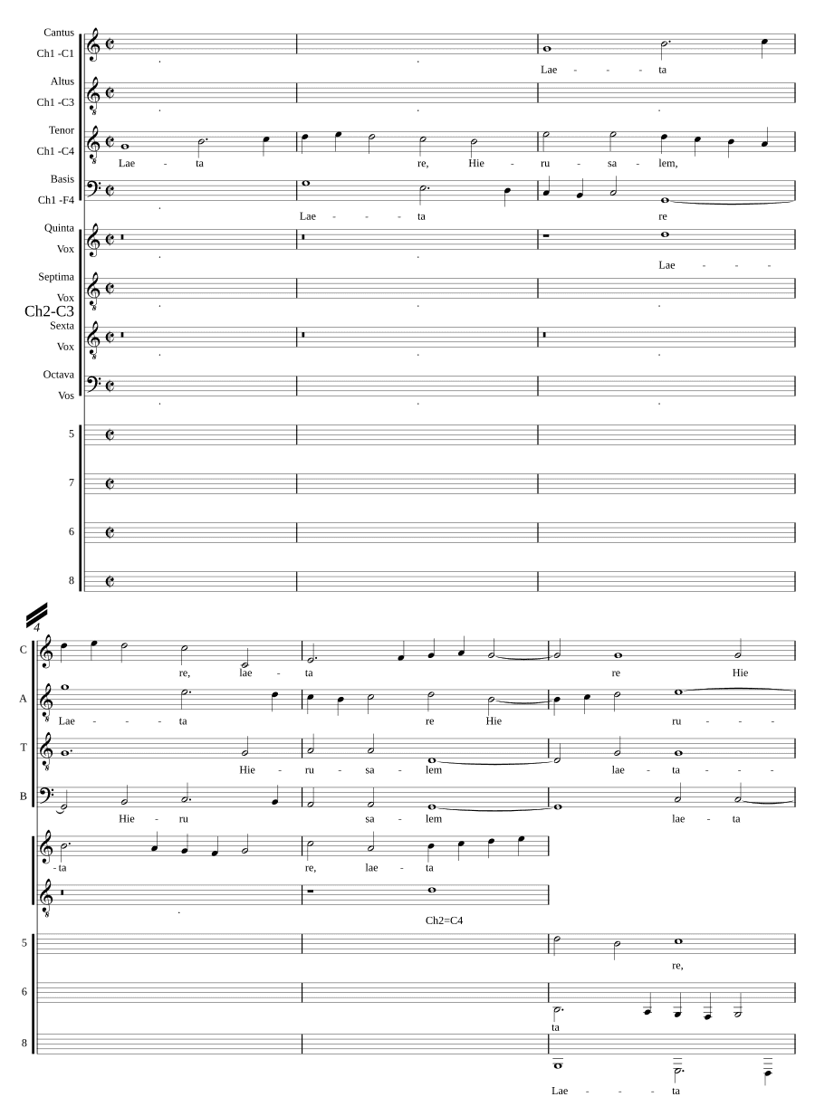 Радуйся, Иерусалим (Laetare Hierusalem)