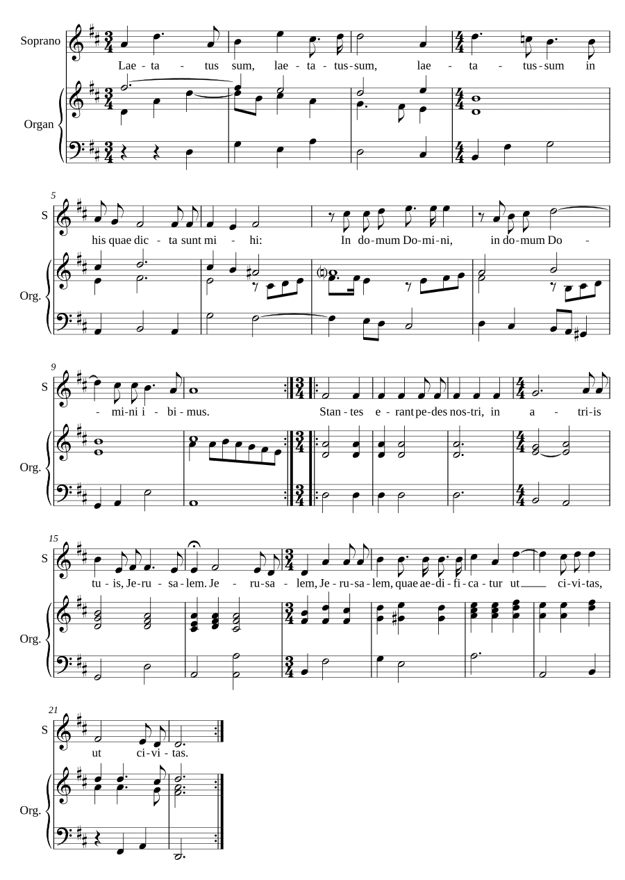 Возрадовался я (Laetatus sum)