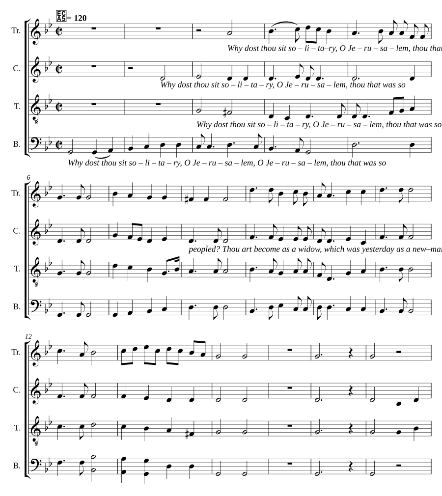 Плач о Иерусалиме (Lamentation for Jerusalem)