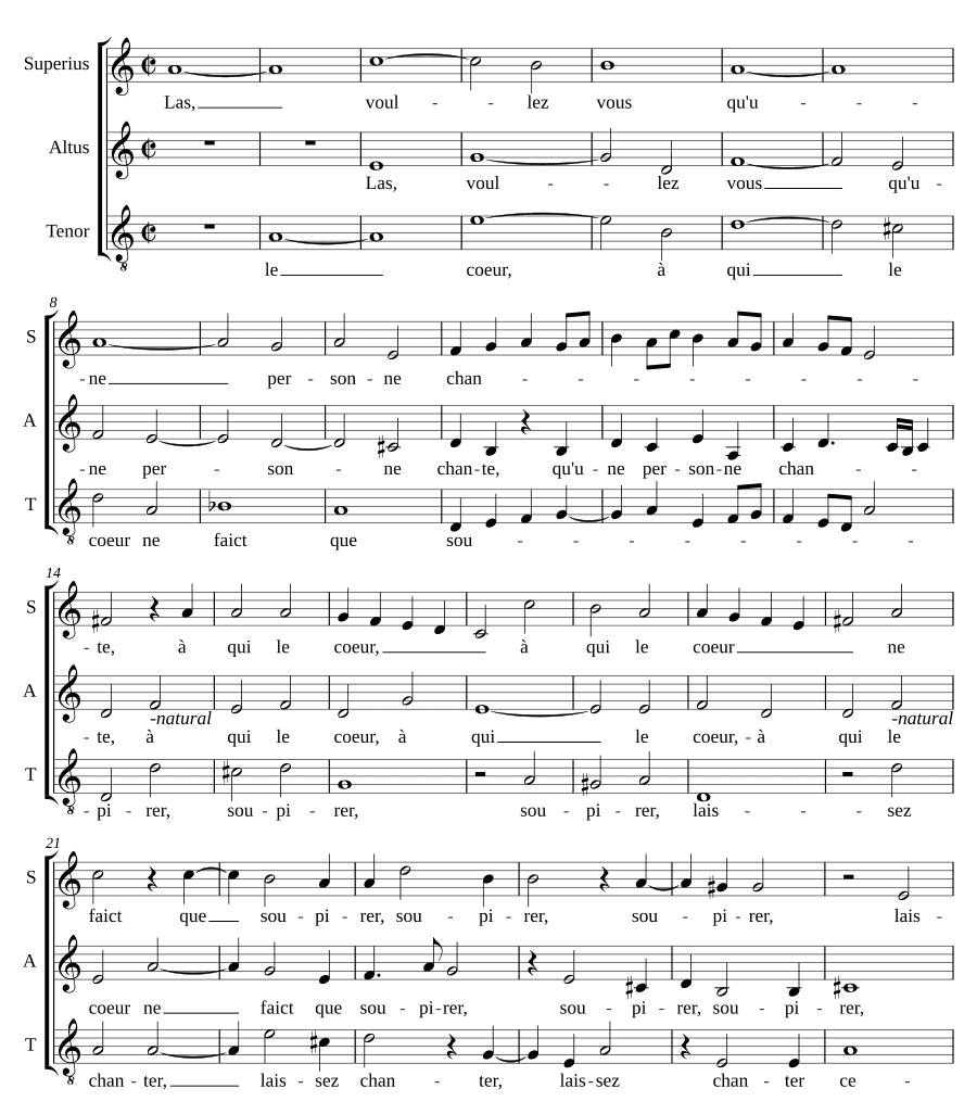 Увы, хотите ли вы (Las voullez vous)