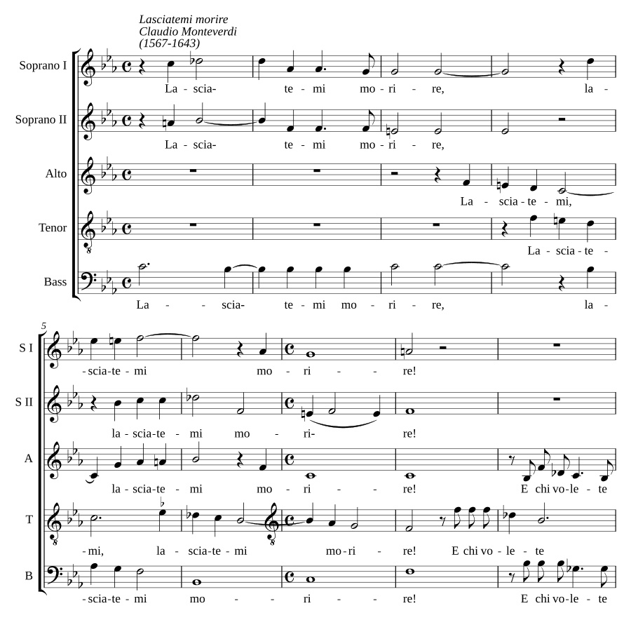 Позвольте мне умереть (Lasciatemi morire)
