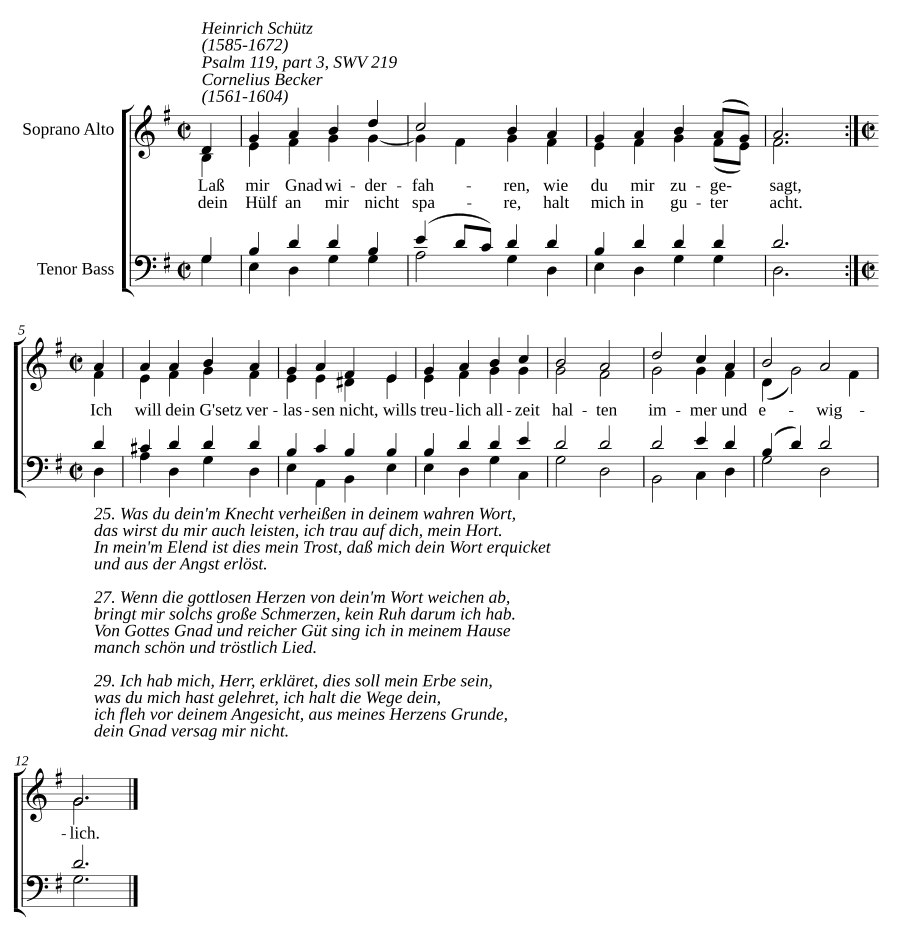 Даруй мне милость, SWV 219 (Lass mir Gnad widerfahren, SWV 219)