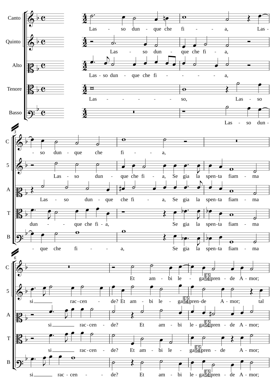 Увы, значит будет (Lasso dunque che fia)