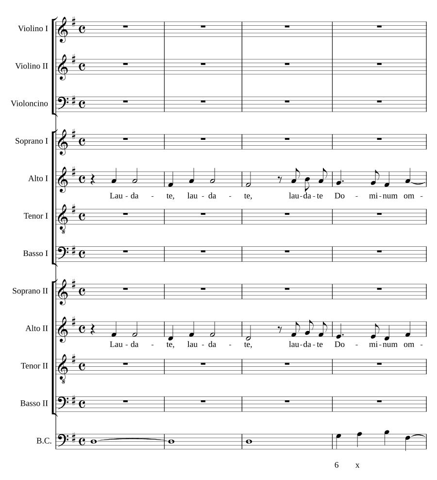 Хвалите Господа в восьми голосах (Laudate Dominum a 8)