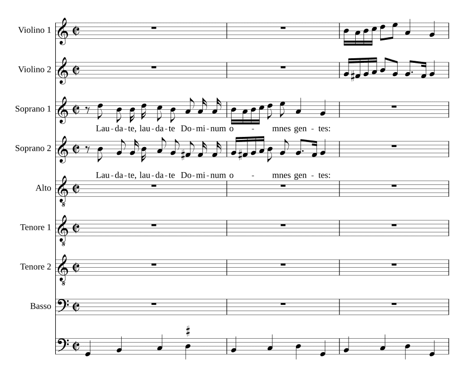 Хвалите Господа, все народы, SV 272 (Laudate Dominum omnes gentes, SV 272)