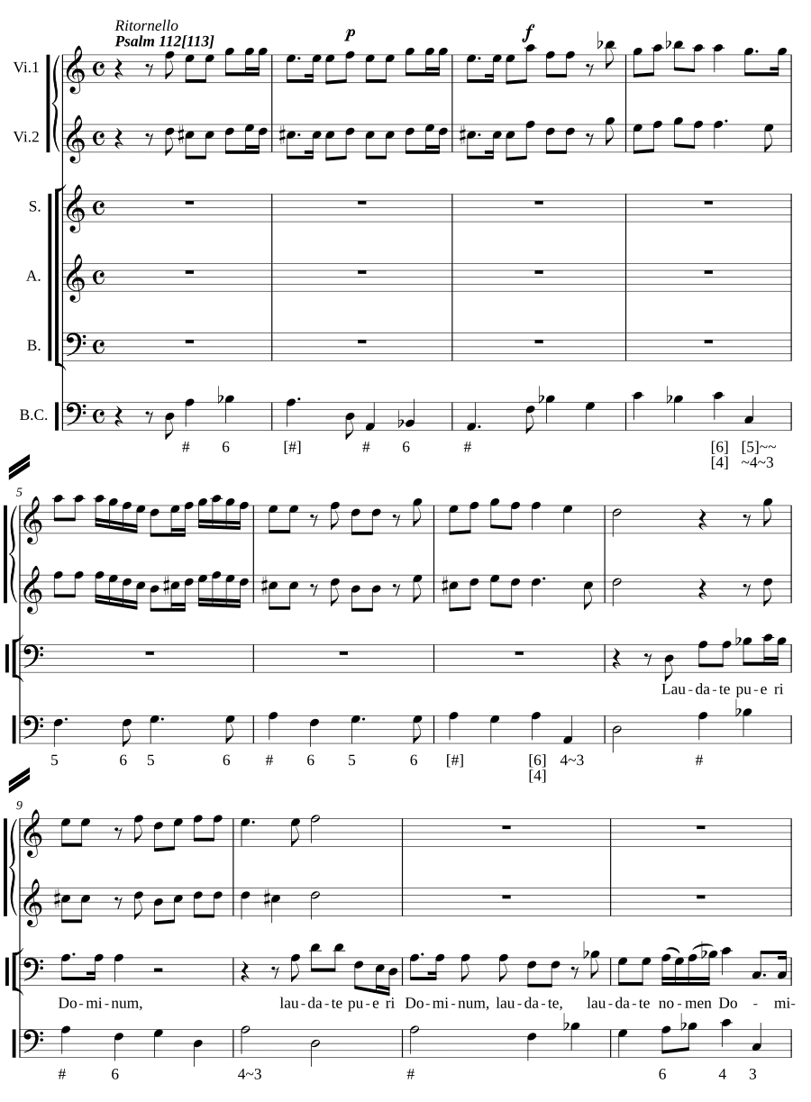 Хвалите, рабы (Laudate pueri)