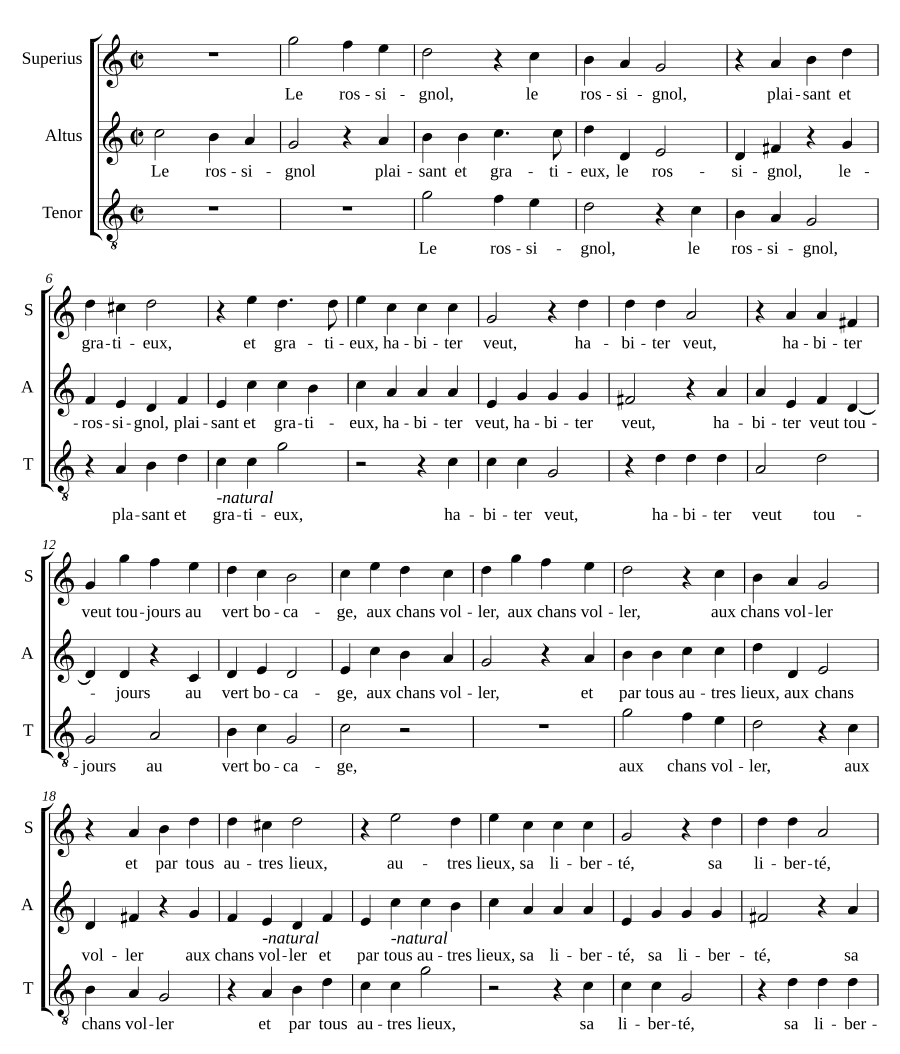 Соловей (Le rossignol)