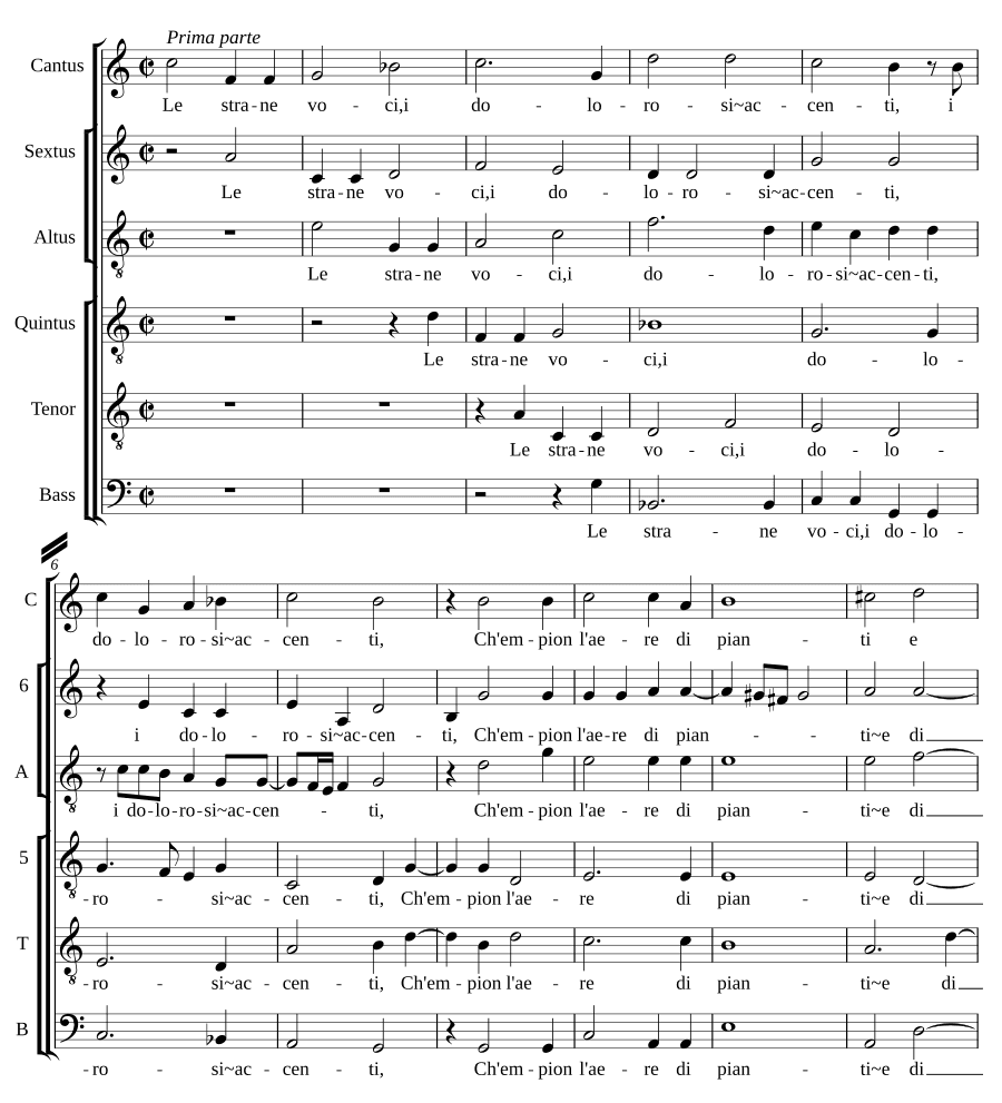 Странные голоса, печальные акценты (Le strane voci, i dolorosi accenti)