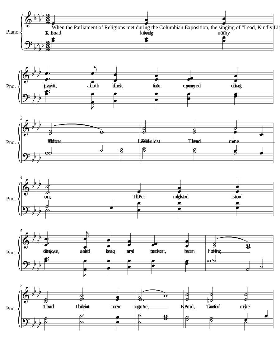 Веди, добрый свет (Lead, kindly light)