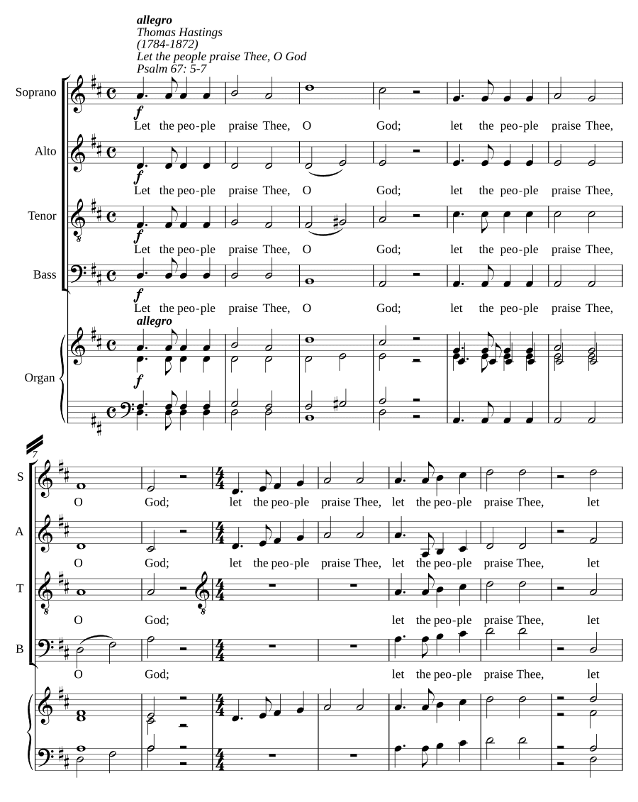 Да восхвалят Тебя, Боже, все народы (Let the people praise Thee, O God)