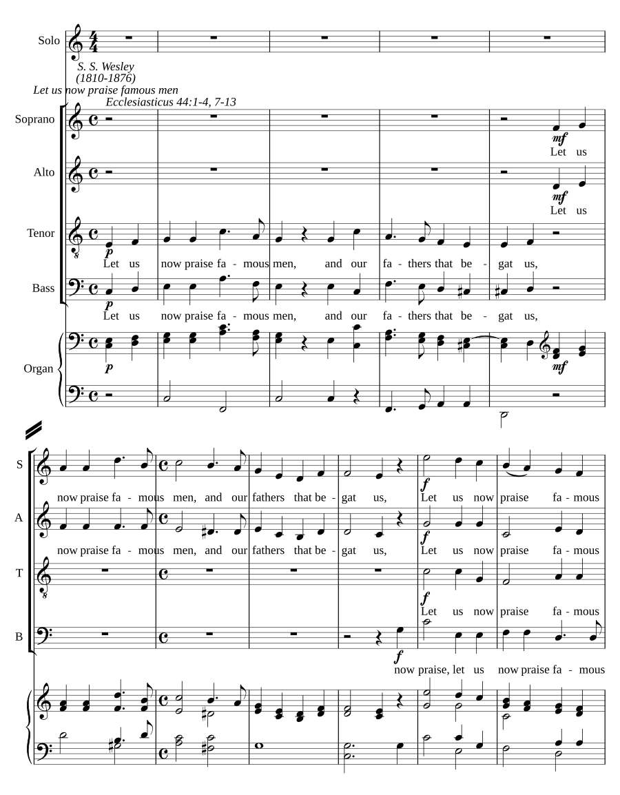 Восхвалим ныне славных мужей (Let us now praise famous men)