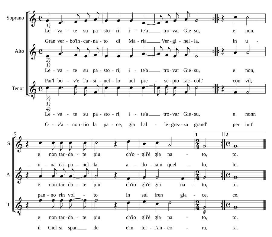 Встаньте, пастыри (Levate su pastori)
