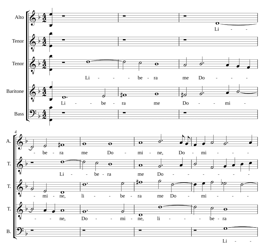 Освободи меня, Господи, и поставь меня (Libera me, Domine, et pone me)