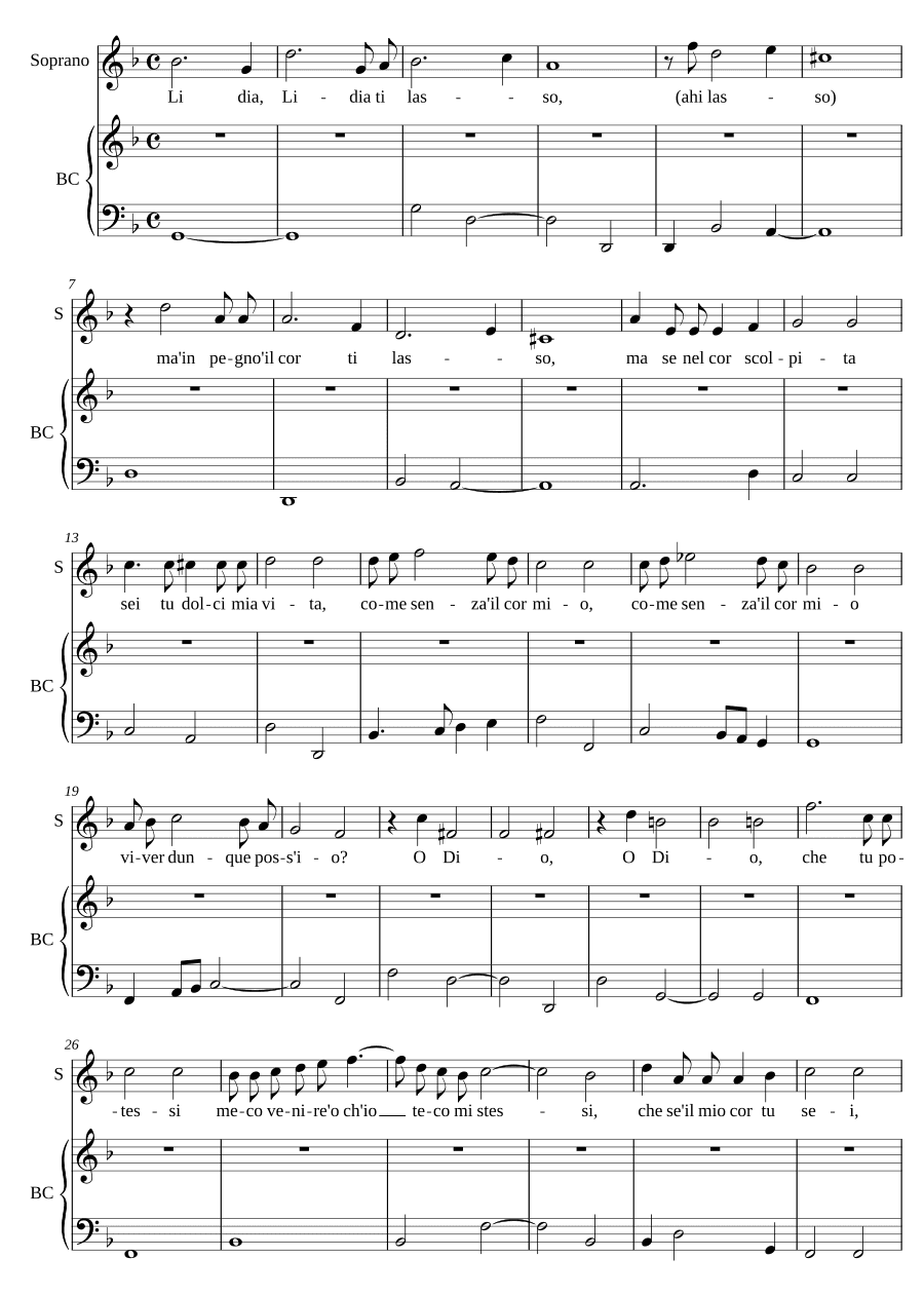 Лидия, я тебя оставляю (Lidia ti lasso)