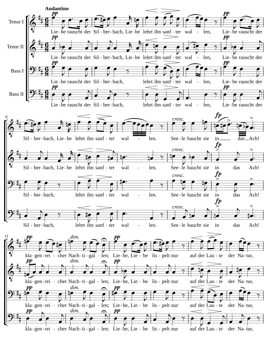 Любовь, соч. 17, № 2 (Liebe, Op. 17, No. 2)
