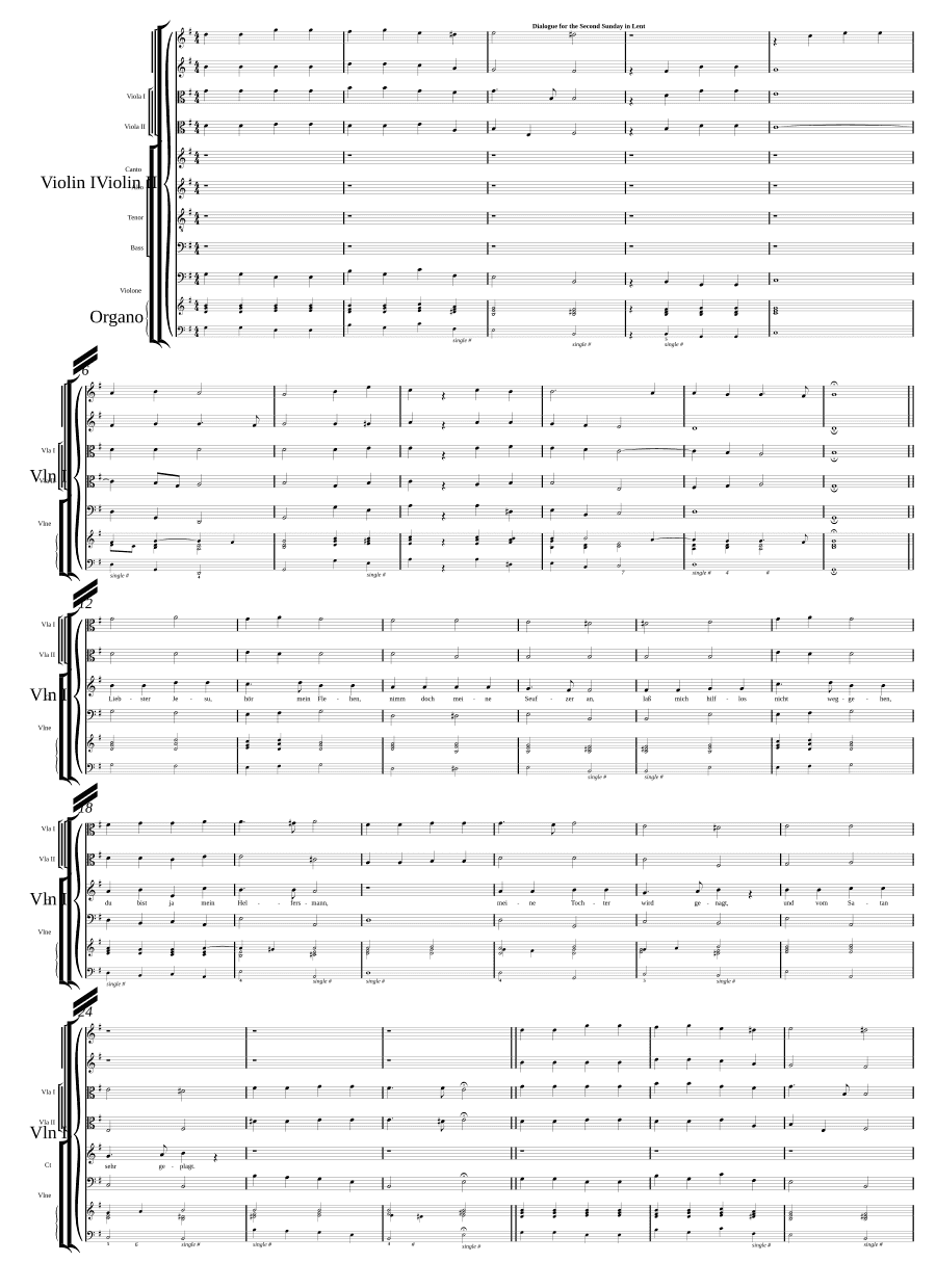 Возлюбленный Иисус, услышь мою мольбу (Liebster Jesu, hör mein Flehen)