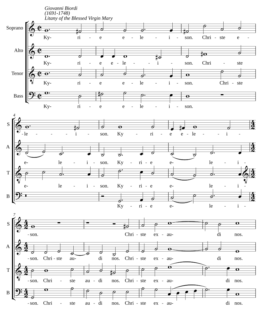 Литания Пресвятой Девы Марии (Litany of the Blessed Virgin Mary)