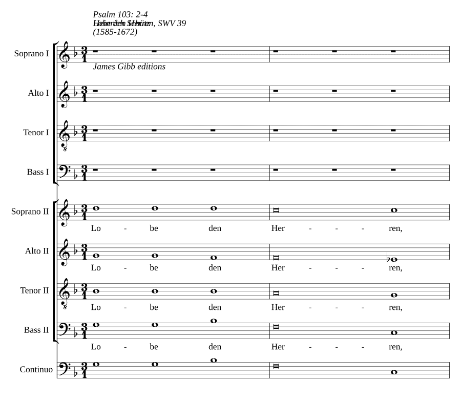 Хвали Господа, душа моя, SWV 39 (Lobe den Herren, meine Seele, SWV 39)