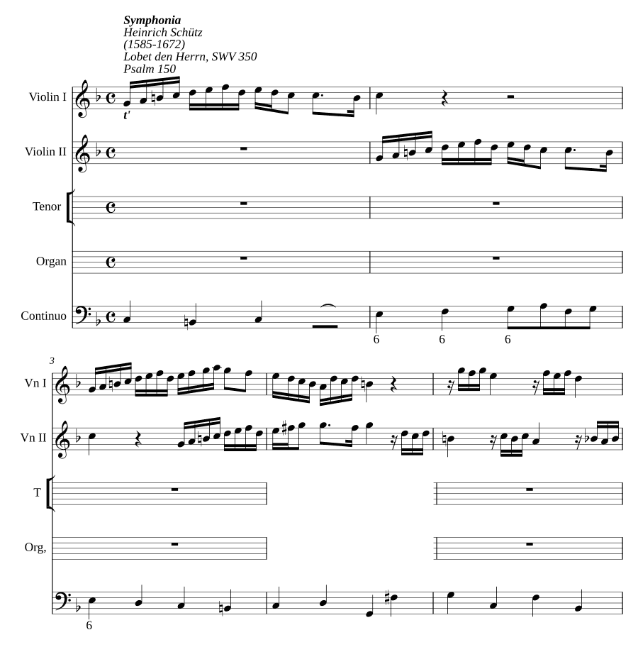 Хвалите Господа, SWV 350 (Lobet den Herrn, SWV 350)