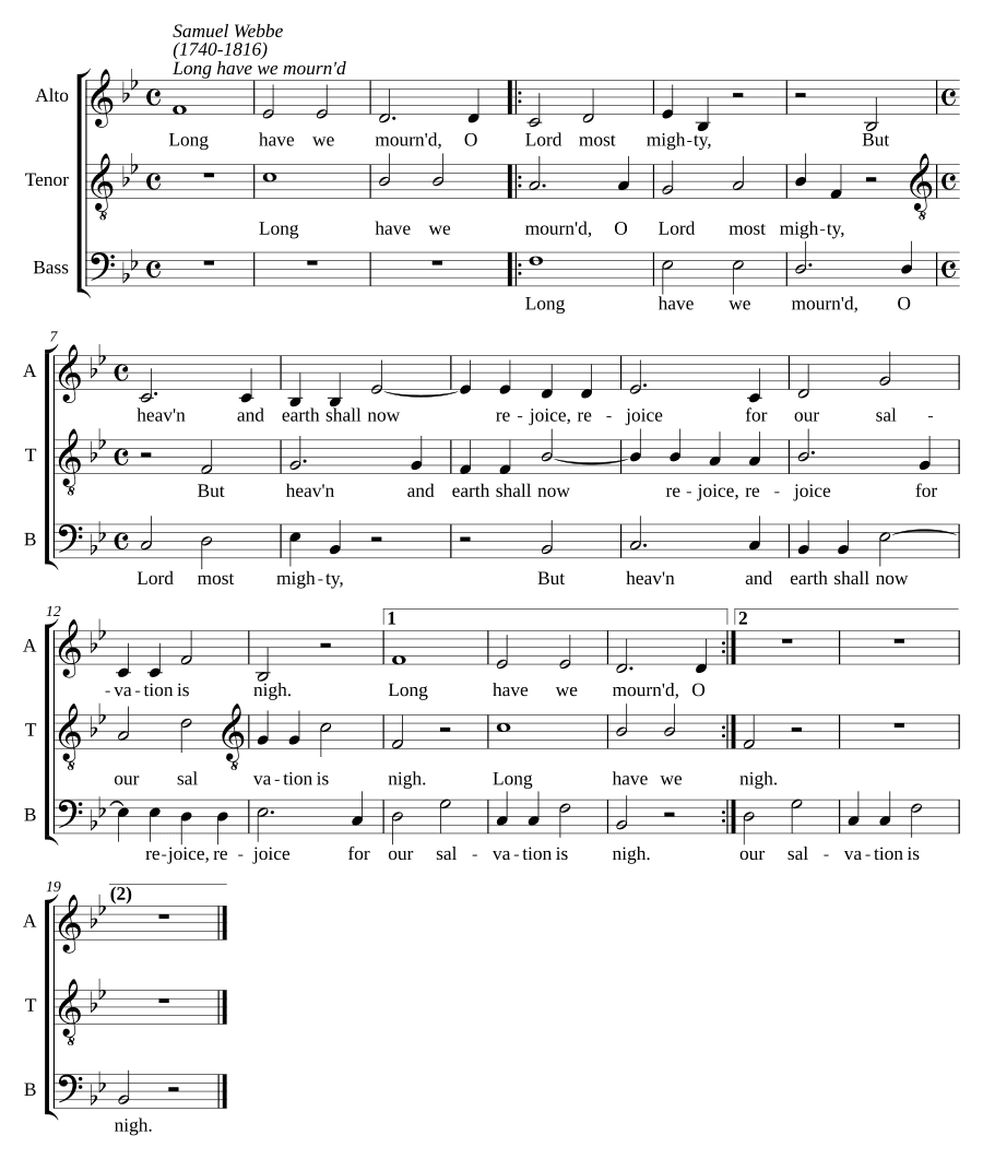Долго мы скорбели (Long have we mourned)