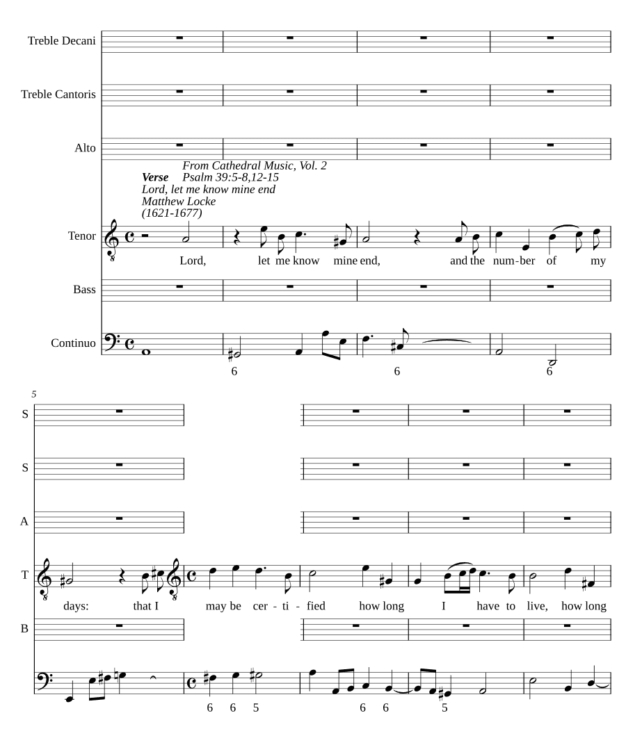 Господи, дай мне знать конец мой (Lord, let me know mine end)