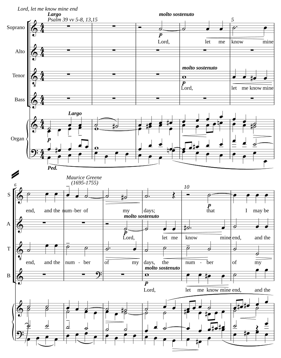 Господи, дай мне познать мой конец (Lord, let me know mine end)
