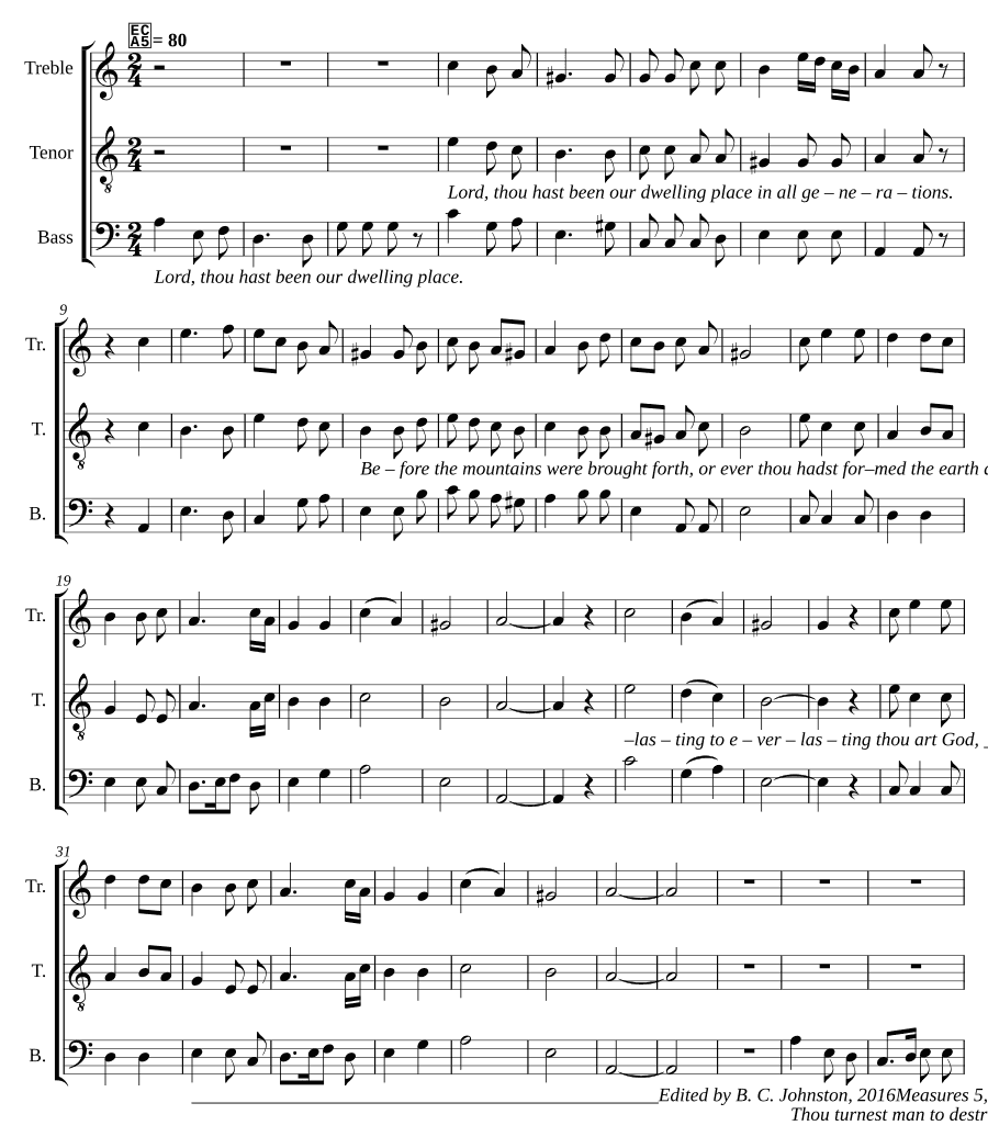 Господи, Ты был нашим прибежищем (Lord, thou hast been our dwelling place)