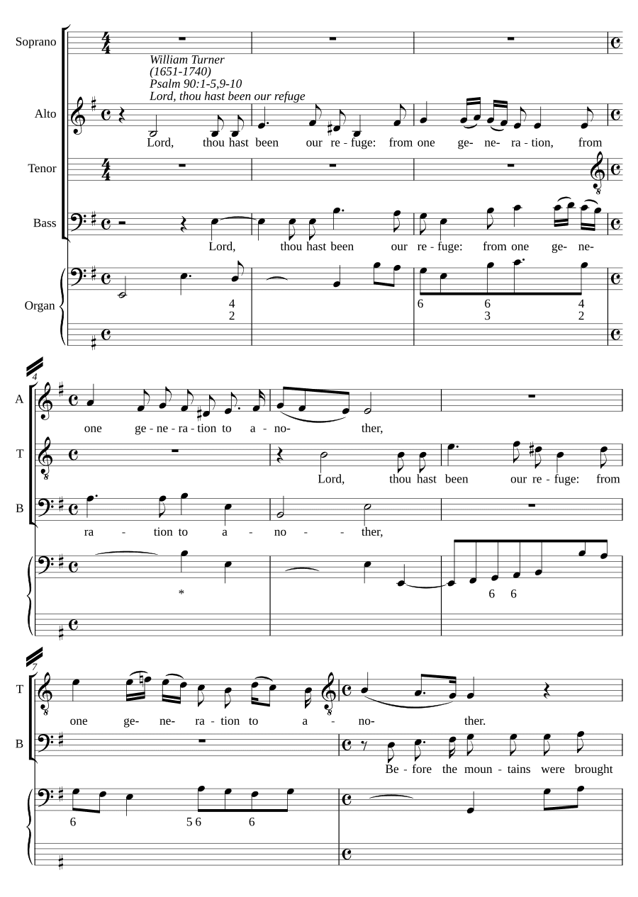 Господи, Ты был нашим прибежищем (Lord, thou hast been our refuge)