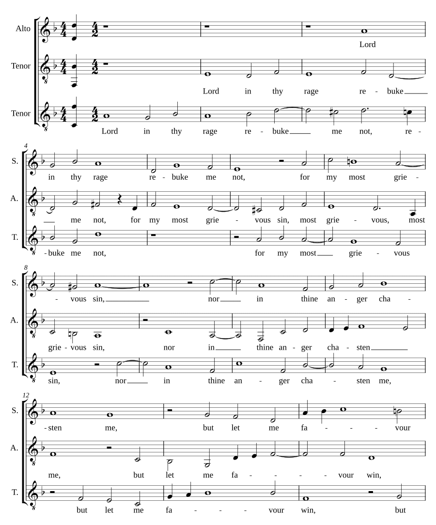 Господи, в гневе Твоем (Lord in thy rage)