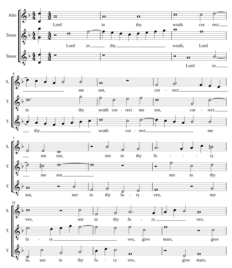 Господи, в гневе Твоем не обличай меня (Lord in thy wrath correct me not)