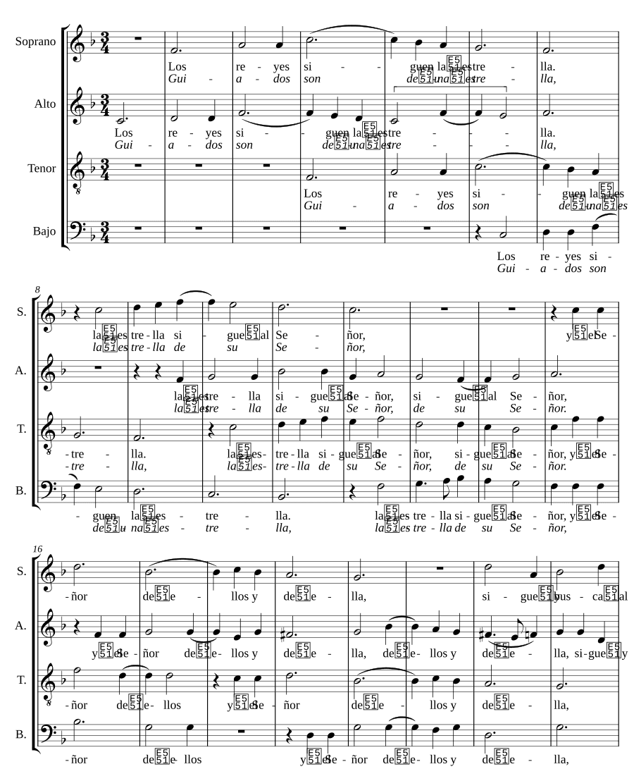 Цари следуют за звездой (Los reyes siguen la estrella)