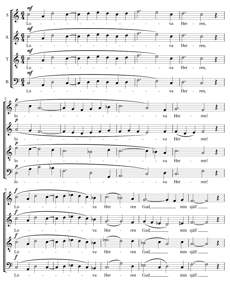 Хвали Господа (Lova Herrn (Praise the Lord))