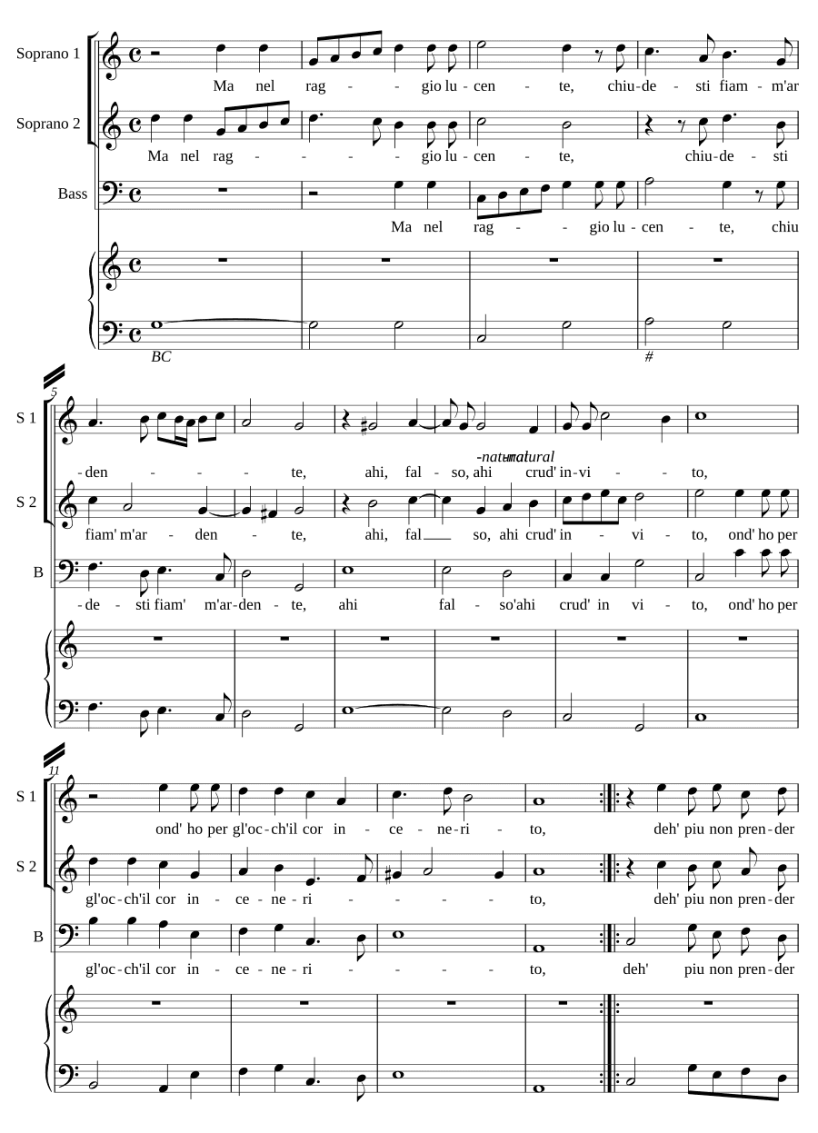 Но в луче светлом (Ma nel raggio lucente)