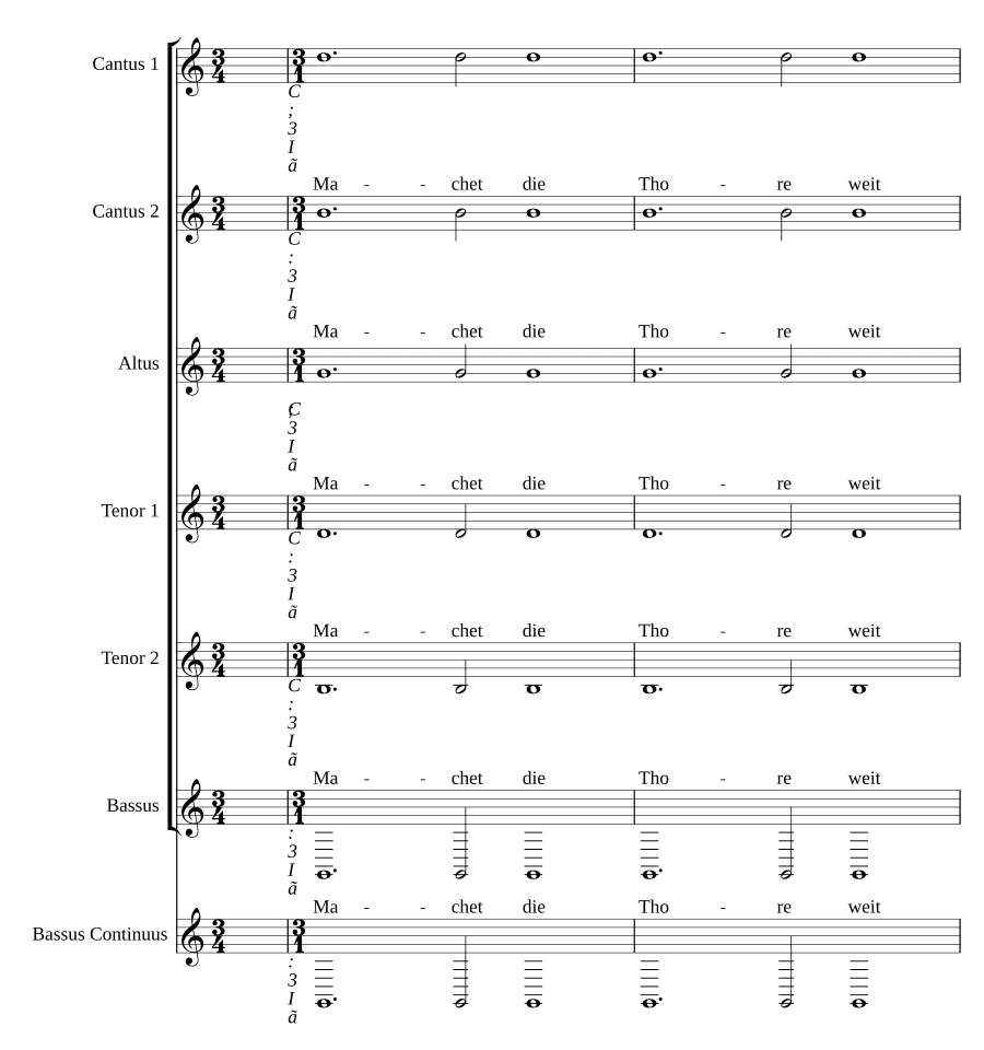 Machet die Tore weit (long version)
