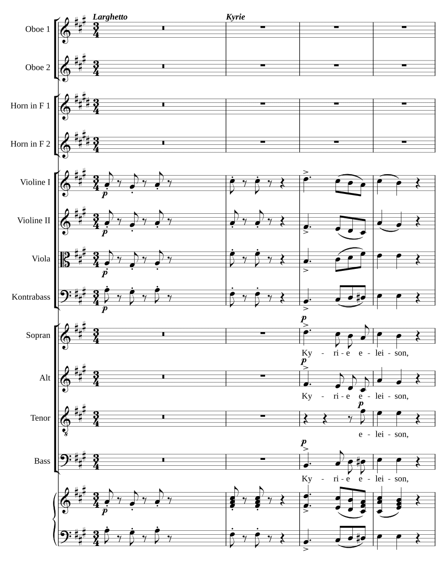 Месса № 1 ля (Missa No. 1 in A)