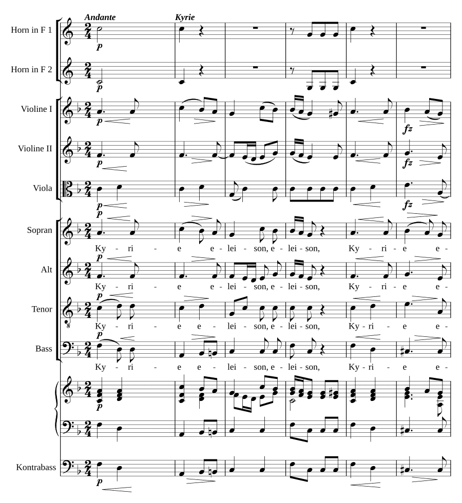 Месса № 1 фа мажор (Missa No. 1 in F Major)